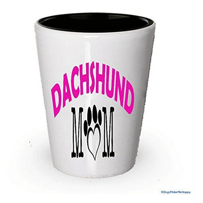 Dachshund Dad and Mom Shot Glass - Gifts for Dachshund Couple