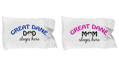 Great Dane Mom and Dad Pillow Cases