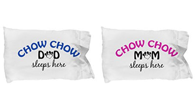 Chow Chow Mom and Dad Pillow Cases