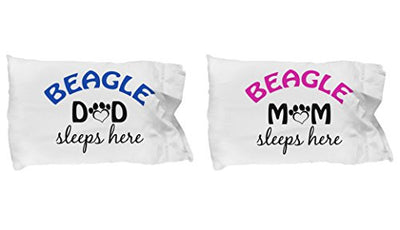 Beagle Mom and Dad Pillow Cases