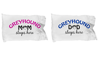 Greyhound Mom and Dad Pillow Cases