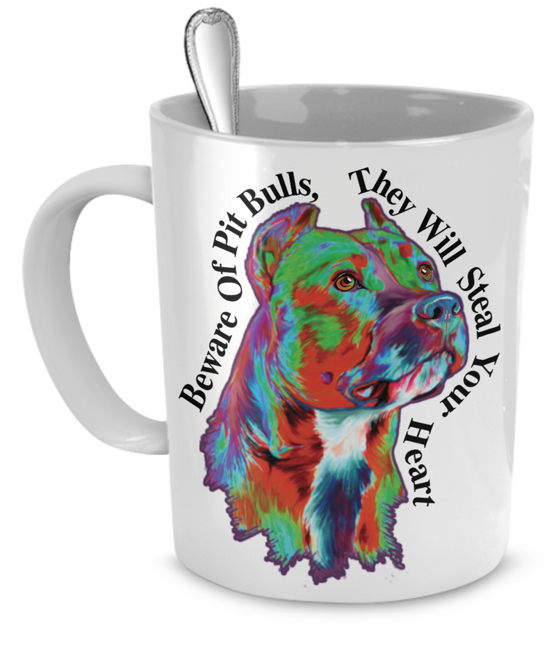 Pit Bull Mug Demo - Dogs Make Me Happy - 1