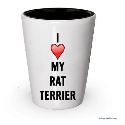 I love my Rat Terrier Shot Glass - Rat Terrier Lover gifts (4)