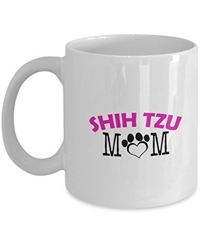 Funny Shih Tzu Couple Mug – Shih Tzu Dad – Shih Tzu Mom – Shih Tzu Lover Gifts - Unique Ceramic Gifts Idea (Mom)