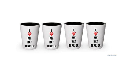 I love my Rat Terrier Shot Glass - Rat Terrier Lover gifts (4)