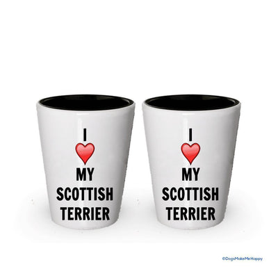 I love my Scottish Terrier Shot Glass - Scottish Terrier Lover gifts (2)