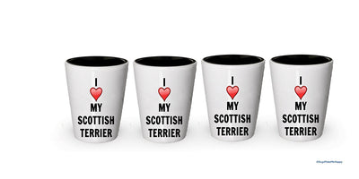 I love my Scottish Terrier Shot Glass - Scottish Terrier Lover gifts (2)