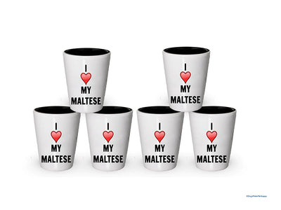 I love my Maltese Shot Glass - Maltese Lover gifts (1)