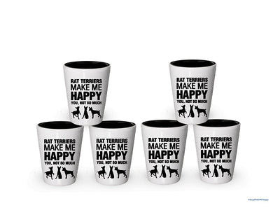 Rat Terriers Make Me Happy- Funny Shot Glasses (1)