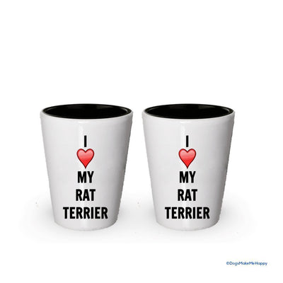 I love my Rat Terrier Shot Glass - Rat Terrier Lover gifts (4)