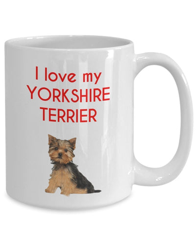 Yorkshire Terrier Mug - Funny Tea Hot Cocoa Coffee Cup - Novelty Birthday Christmas Anniversary Gag Gifts Idea