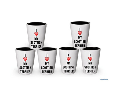 I love my Scottish Terrier Shot Glass - Scottish Terrier Lover gifts (2)