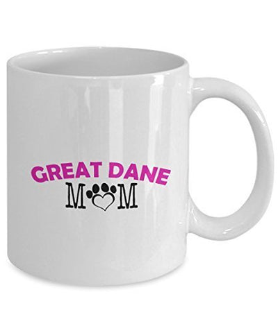 Funny Great Dane Couple Mug – Great Dane Dad – Great Dane Mom – Great Dane Lover Gifts - Unique Ceramic Gifts Idea (Mom)