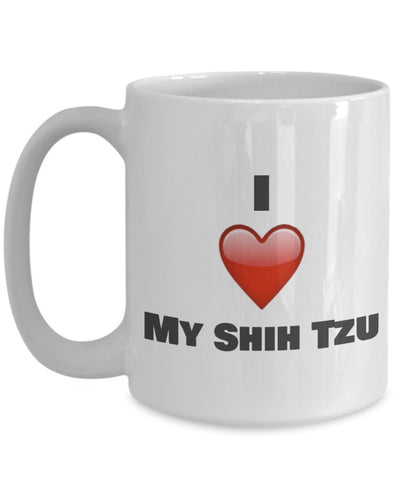 I Love My Shih Tzu Coffee Mug - Shih Tzu Lover Gifts